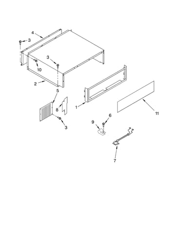 Top grille and unit cover parts