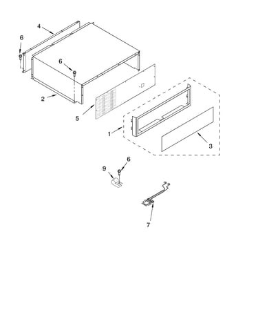 Top grille and unit cover parts