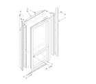 KitchenAid KBRO36FMX00 cabinet and breaker trim parts diagram