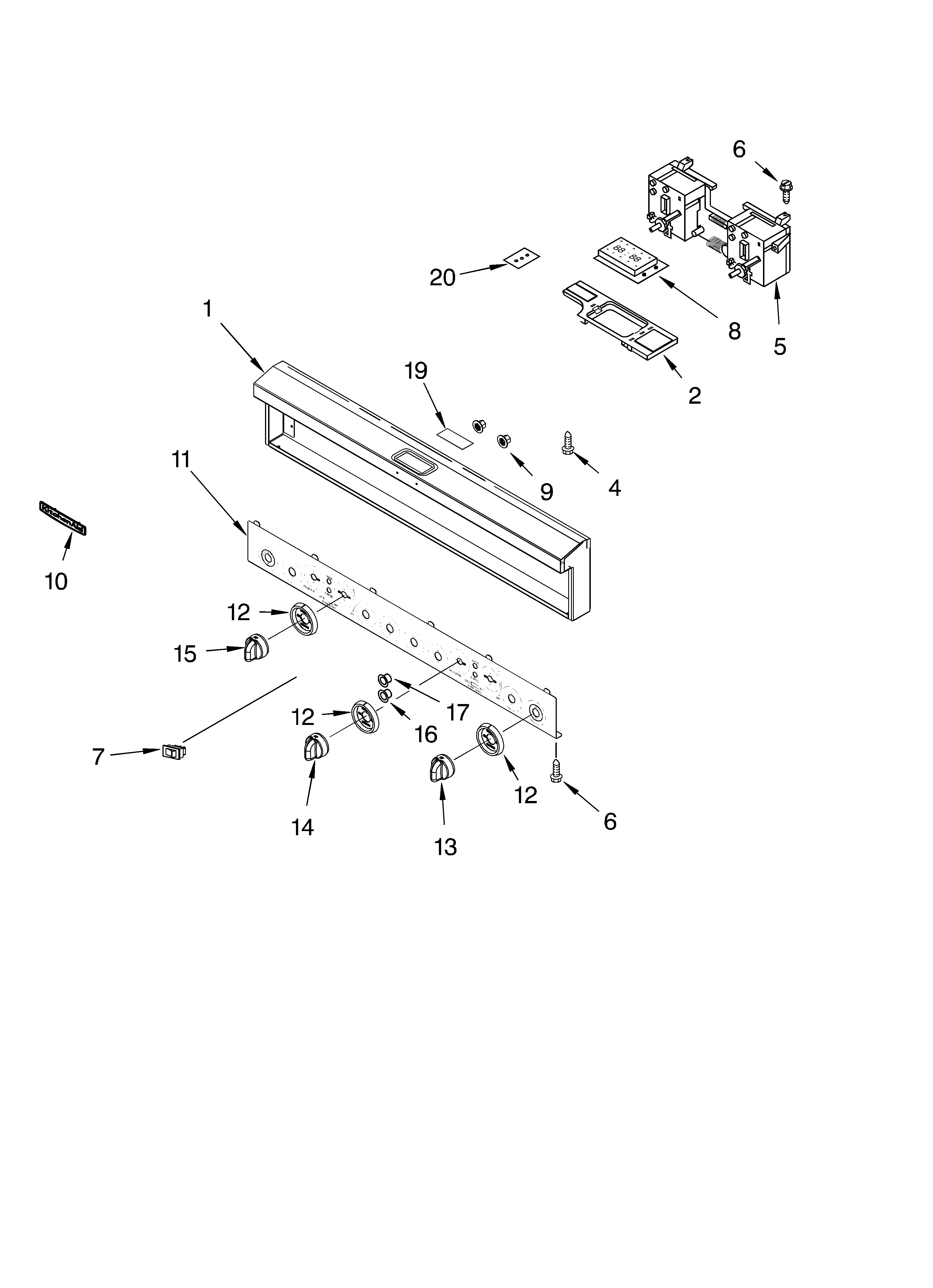 Control panel parts
