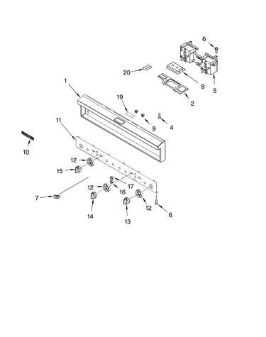 Control panel parts