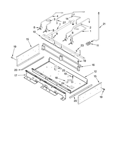 Burner box and manifold parts