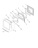 Oven door parts
