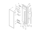 KitchenAid KSFS25FKBL00 refrigerator door parts diagram