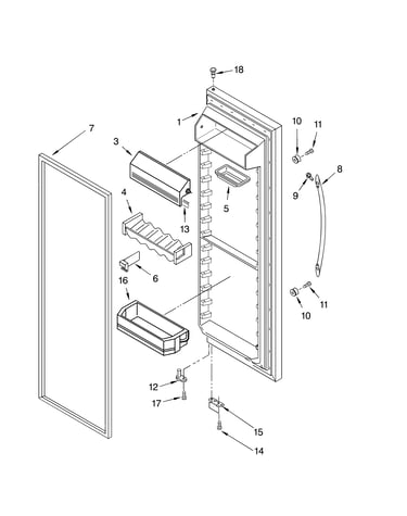 Refrigerator door parts