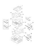 Refrigerator shelf parts