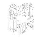 KitchenAid KSSO36QMB00 freezer liner and air flow parts diagram