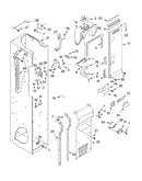 Freezer liner and air flow parts