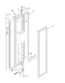 Freezer door parts