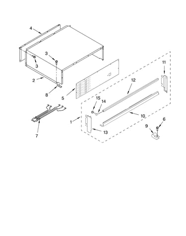 Top grille and unit cover parts