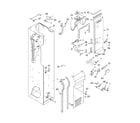 KitchenAid KSSO48FMX00 freezer liner and air flow parts diagram
