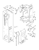 Freezer liner and air flow parts