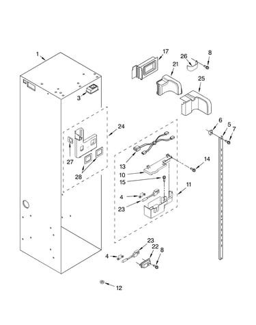Refrigerator liner parts