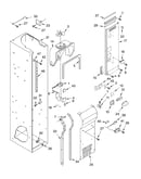 Freezer liner and air flow parts