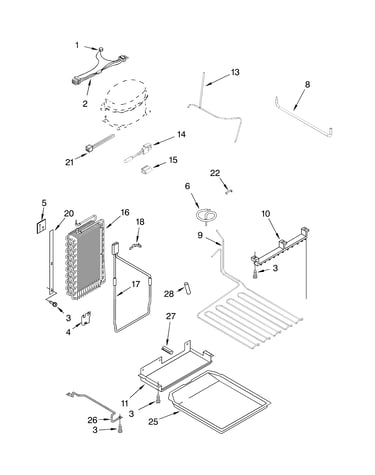 Lower unit and tube parts