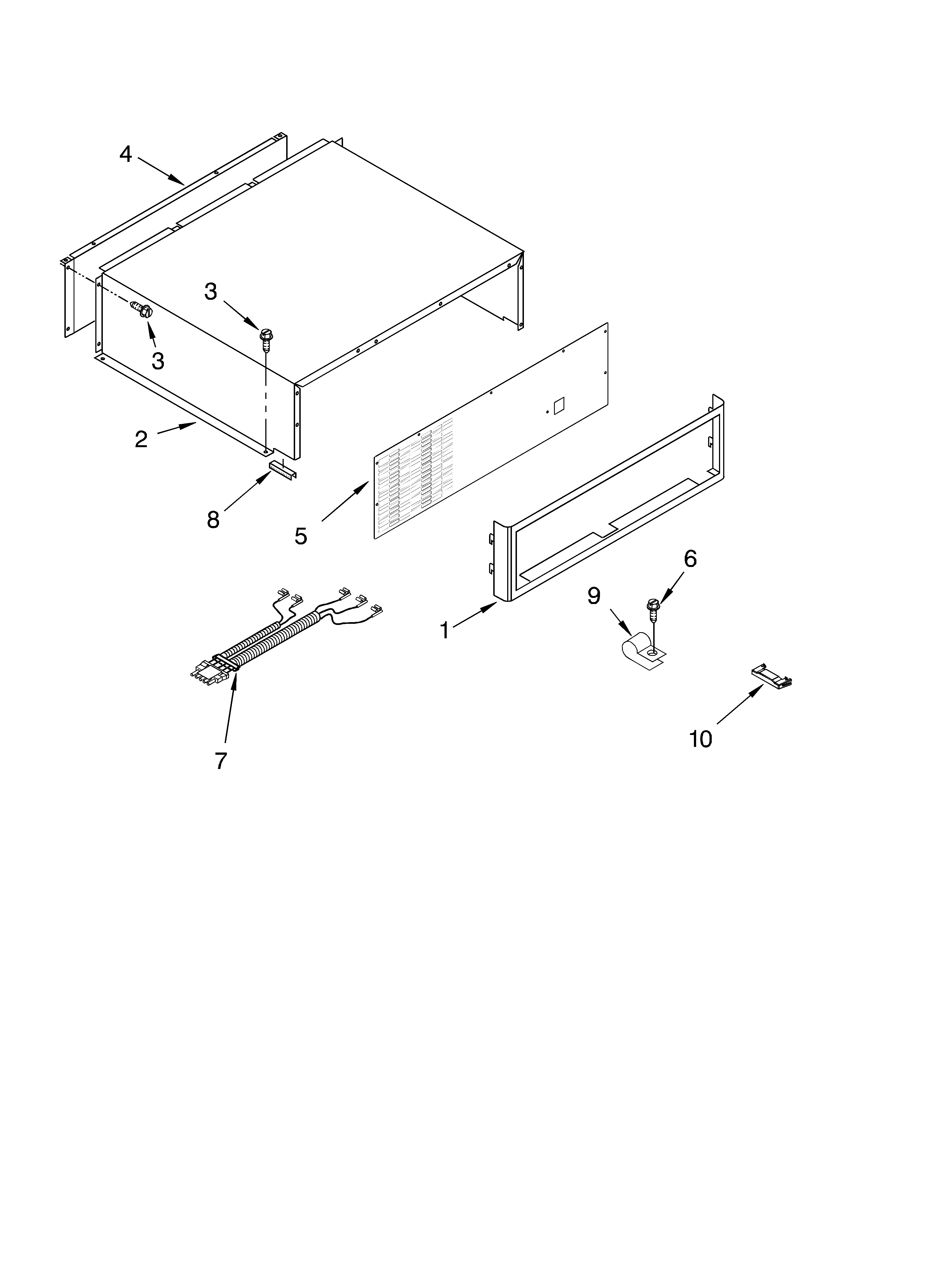 Top grille and unit cover parts