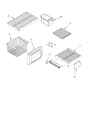 Freezer shelf parts