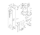 KitchenAid KSSS48FMB00 freezer liner and air flow parts diagram