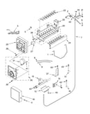 Icemaker parts parts not illustrated