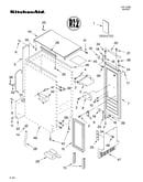 Cabinet liner and door parts