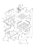 Evaporator ice cutter grid and water parts