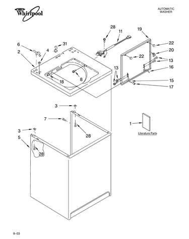 Top and cabinet parts