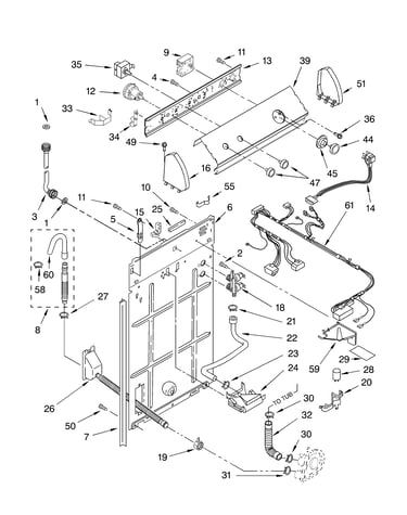 Controls and rear panel parts