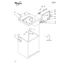 Whirlpool LXR6432JQ2 top and cabinet parts diagram