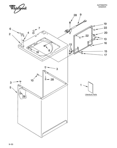 Top and cabinet parts