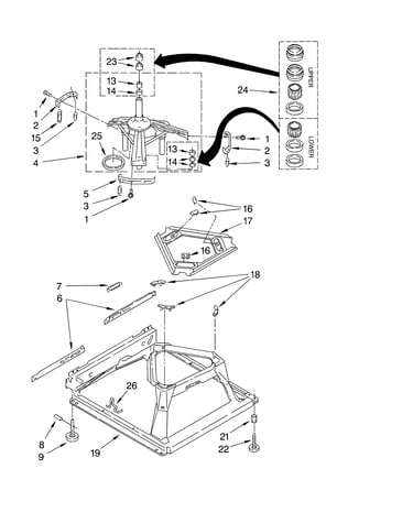 Machine base parts