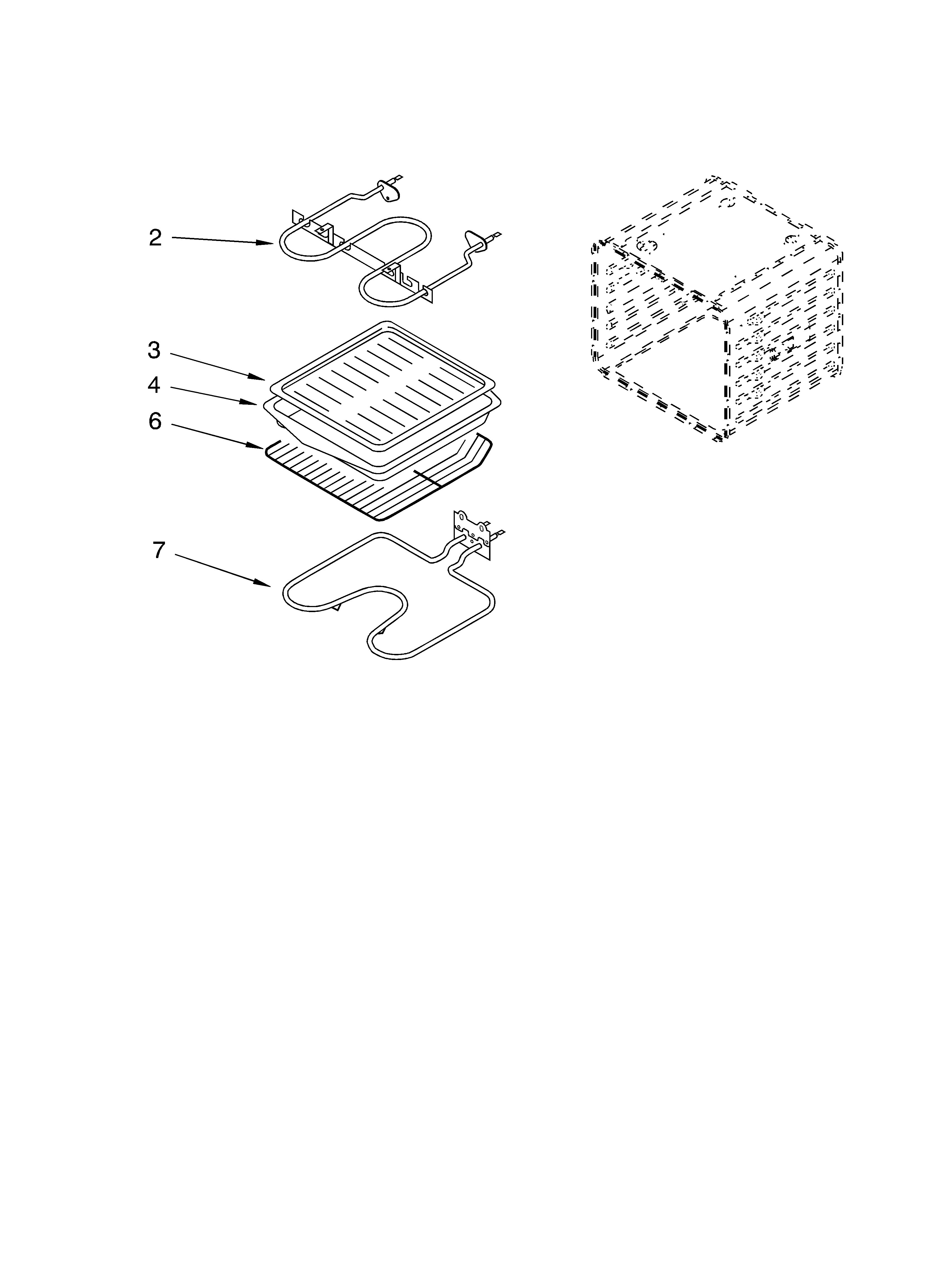 Internal oven parts