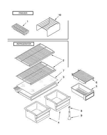 Shelf parts, optional parts