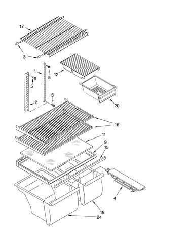 Shelf parts