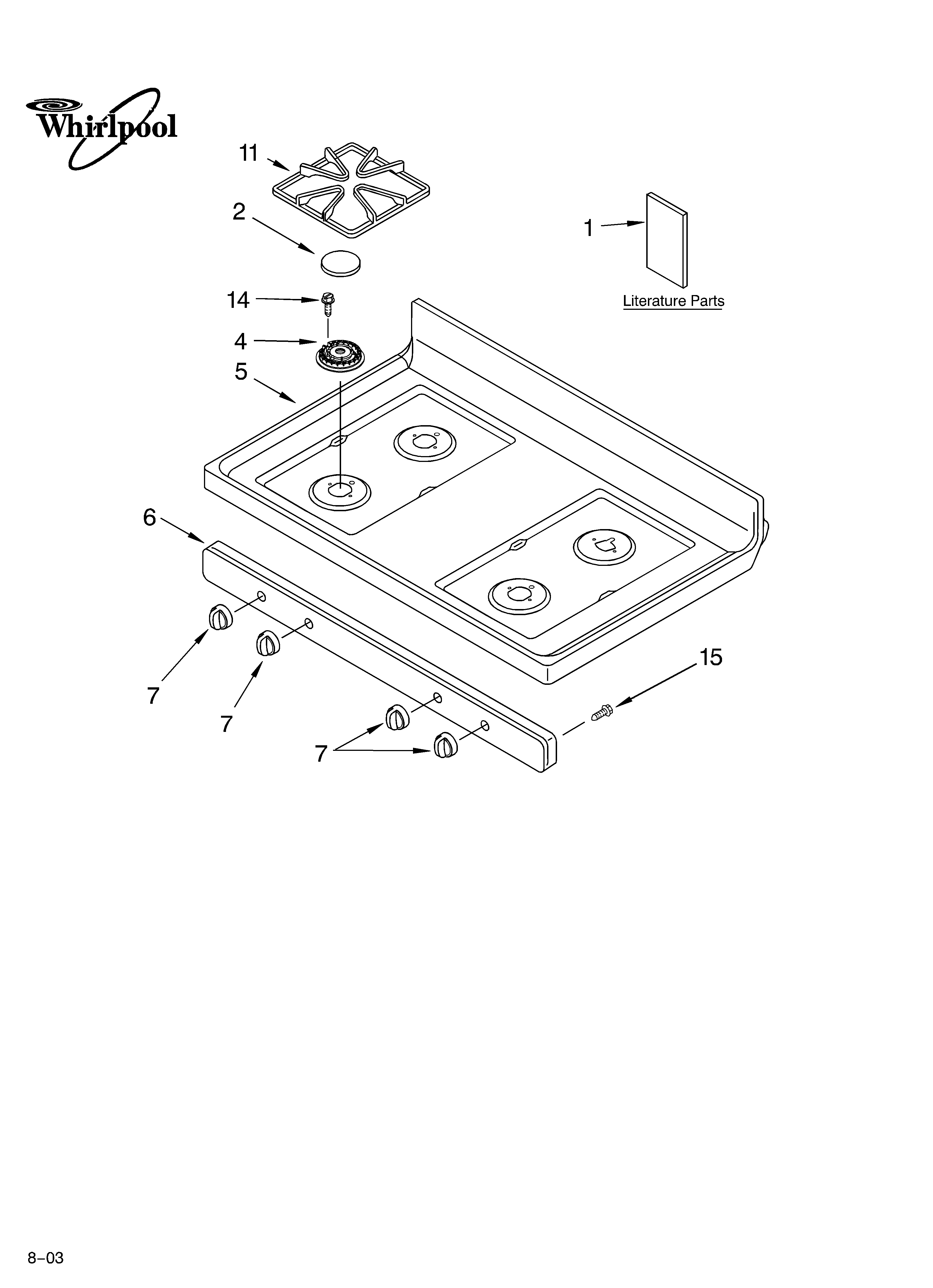 Cooktop parts