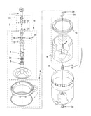 Agitator, basket and tub parts