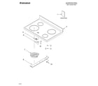 Estate TES356MS0 cooktop parts diagram