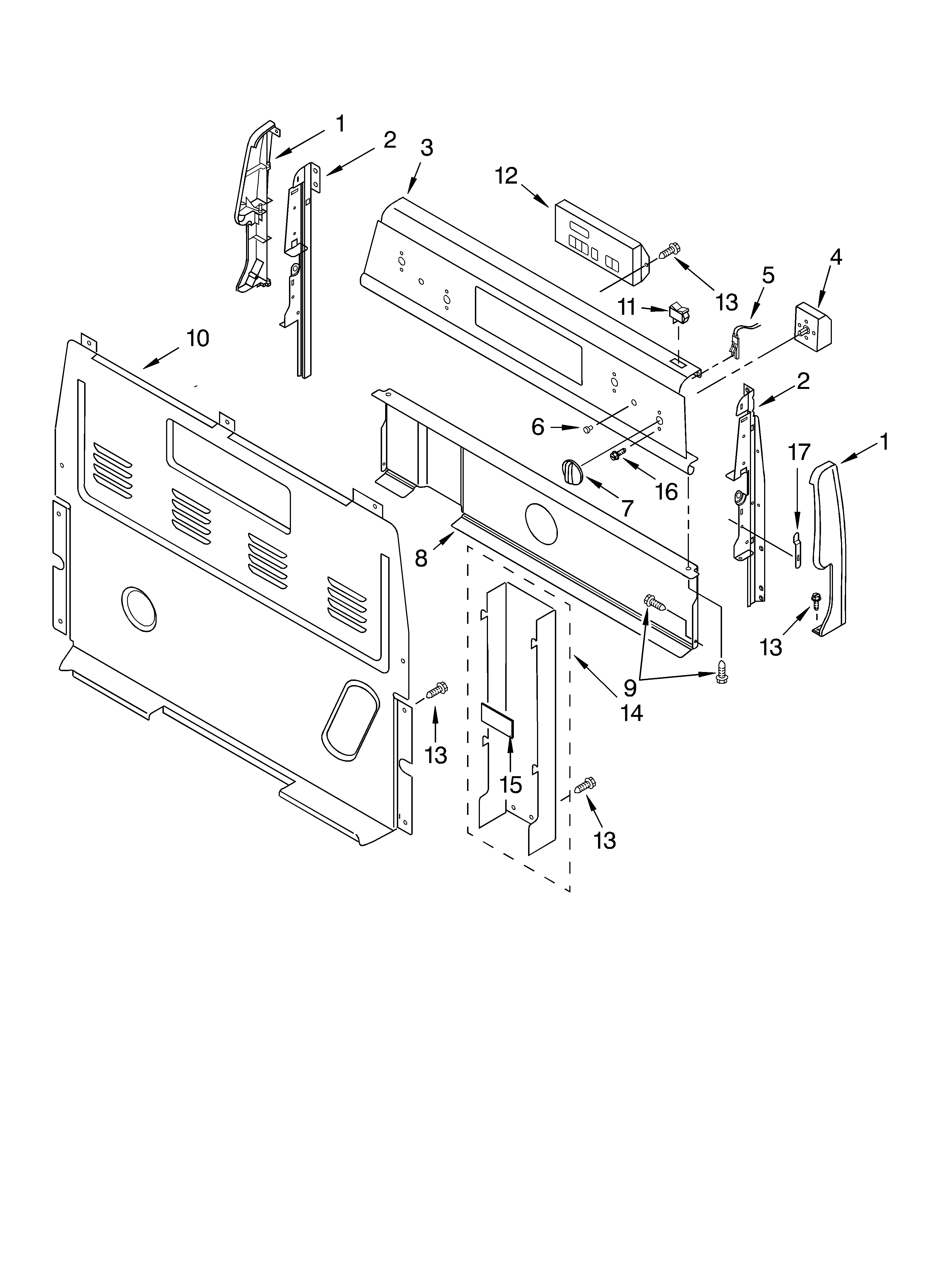 Control panel parts
