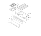 Estate TES356MS0 drawer & broiler parts, miscellaneous parts diagram