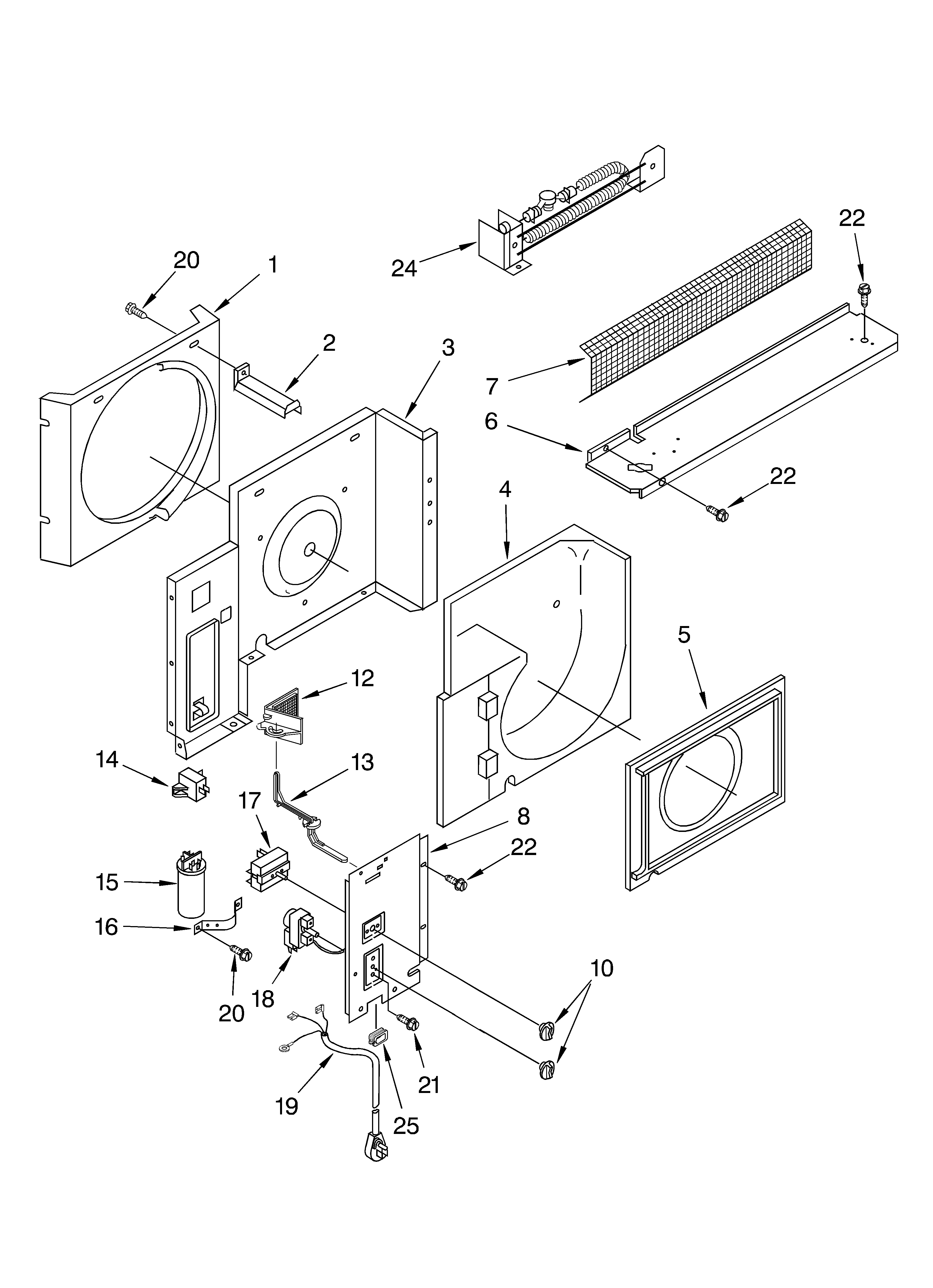 Airflow and control parts