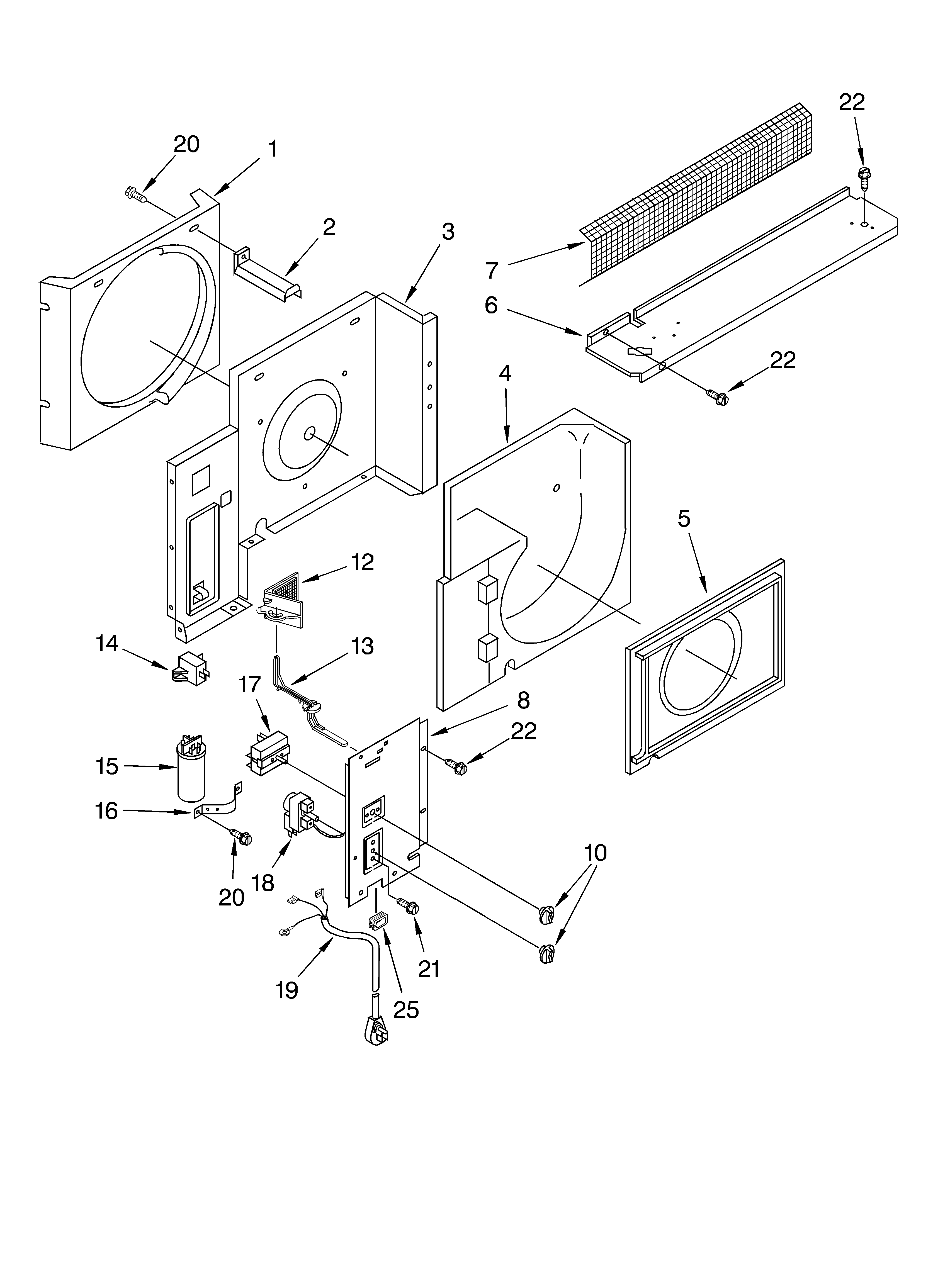 Airflow and control parts