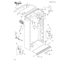 Whirlpool PVBN600LW1 cabinet parts diagram