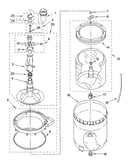Agitator, basket and tub parts