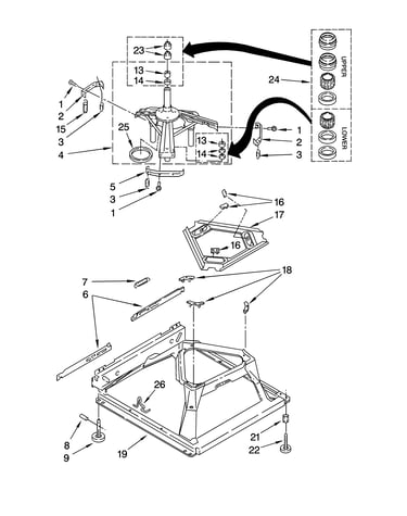Machine base parts