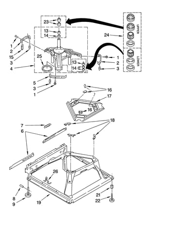 Machine base parts