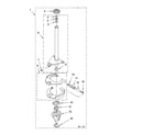 Whirlpool 2DLXR7244MQ1 brake and drive tube parts diagram