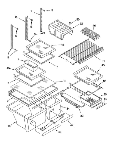 Shelf parts