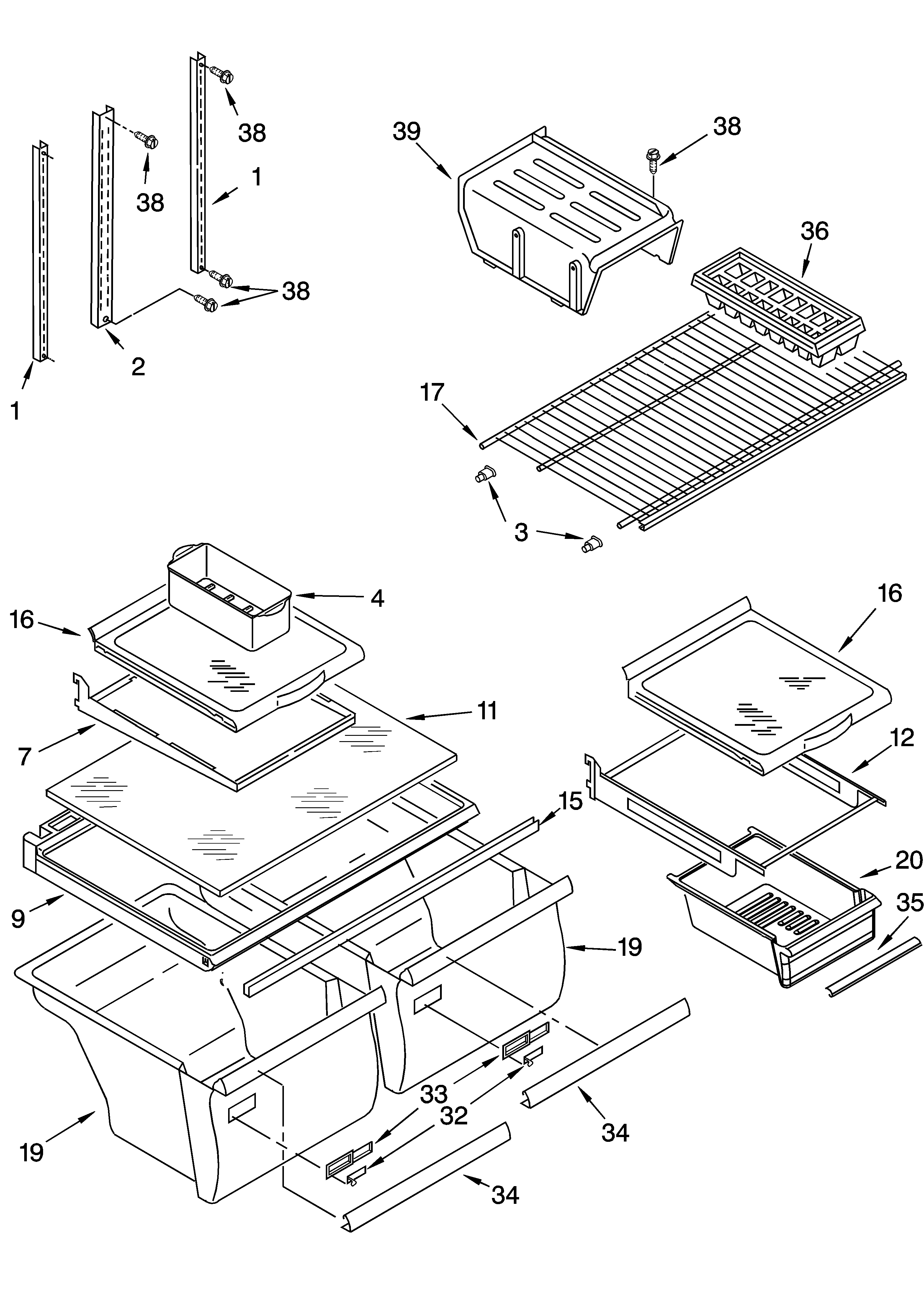 Shelf parts
