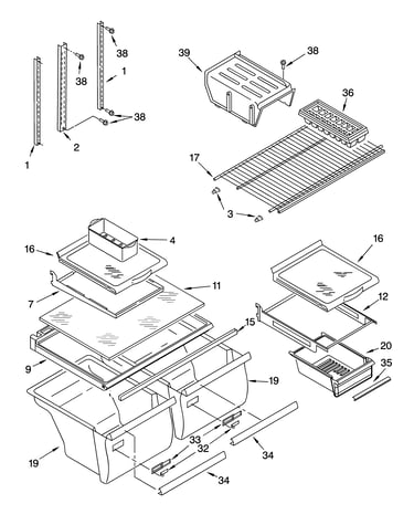 Shelf parts