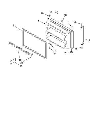 Freezer door parts, optional parts