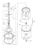 Agitator, basket and tub parts